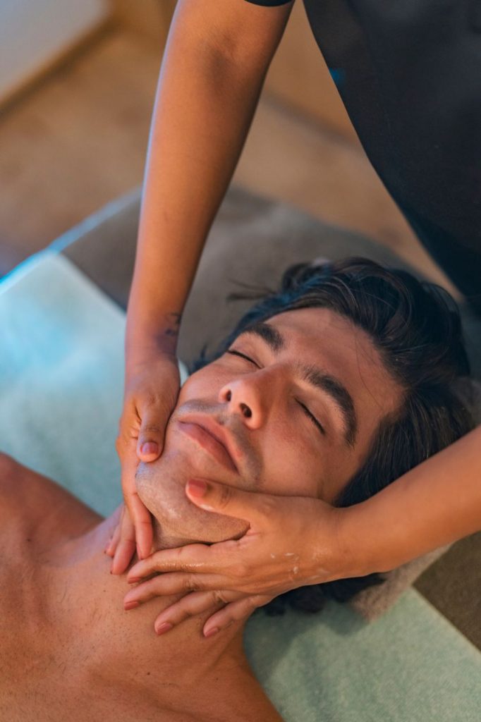 Facial beuaty moments for man